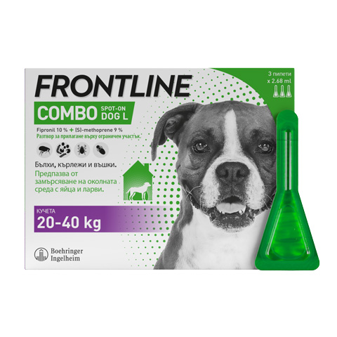 Frontline combo dog L front