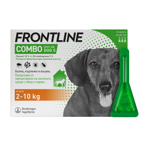 Frontline combo dog S front